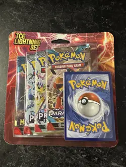 Pokemon TCG Lightning Set 4 Packs + 1 Bonus Card! Brand New/Sealed - Image 1