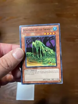 Yu-Gi-Oh Beastking of the Swamps Limited Common Light Play Card GLD4-EN005 - Image 2
