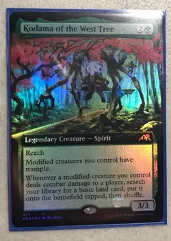 MTG - Kodama of the West Tree - Extended Art FOIL - Kamigawa: Neon Dynasty #477 - Image 1