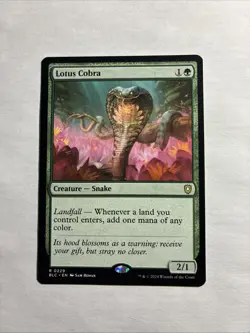 Lotus Cobra - Commander: Bloomburrow MTG Plus Bonus Rare!!! - Image 1