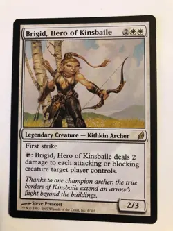 BRIGID, HERO of KINSBAILE - Lorwyn #6, Legendary Creature- Kithkin Archer !! - Image 1