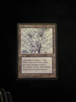 MtG Glacial Chasm: Ice Age LP ACTUAL PHOTOS! - Image 1