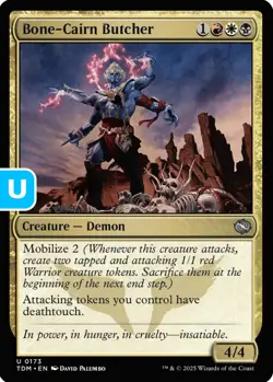 MTG Bone-Cairn Butcher TDM U Creature Demon NM - Image 1