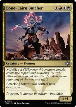 MTG Bone-Cairn Butcher TDM U Creature Demon NM - Image 2