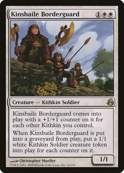Kinsbaile Borderguard 1x MtG Morningtide SP/NM - Image 1