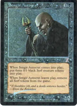 MTG: Time Spiral: Timeshifted: Foil Sengir Autocrat: Lightly Played Condition - Image 1