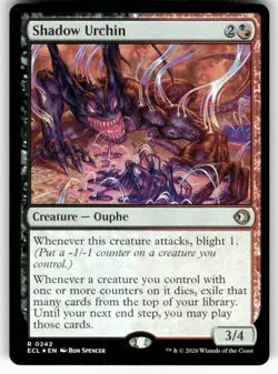 Shadow Urchin 242 NM Foil MTG Lorwyn Eclipsed Magic - Image 1