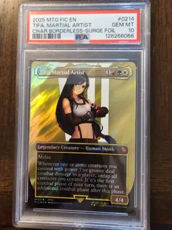 Tifa, Martial Artist (Borderless) (Surge Foil) Commander: Final Fantasy Foil - Image 1