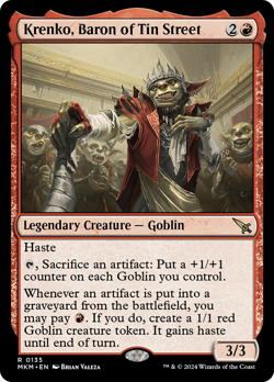 x1 Krenko, Baron of Tin Street MKM MTG 135 RARE M/NM 1x - Image 1