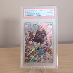 PSA 10 Morpeko #206/182 Pokemon Temporal Forces 2023 - Image 1