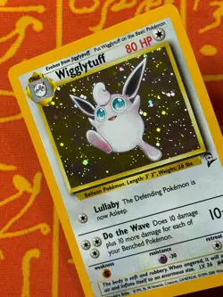 POKEMON TCG WIGGLYTUFF 19/130 HOLO RARE EXCELLENT BASE SET 2 - Image 4
