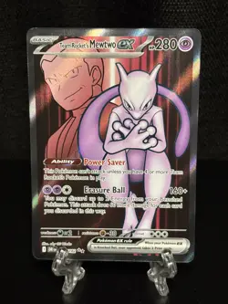 Team Rocket's Mewtwo ex 2025 Pokemon SV Destined Rivals - DRI EN #213/182 NM - Image 1