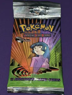 2000 POKEMON Gym Challenge Booster Pack FACTORY SEALED Top Crimp - Image 1