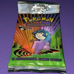 2000 POKEMON Gym Challenge Booster Pack FACTORY SEALED Top Crimp - Image 2