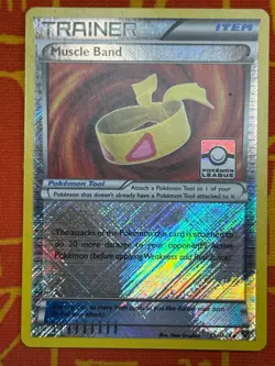 POKEMON TCG MUSCLE BAND 121/146 CROSSHATCH HOLO LEAGUE EXCELLENT XY BASE - Image 1