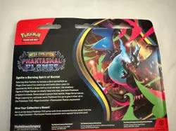Pokemon TCG: Phantasmal Flames Blister Pack (3 Boosters + Promo) - Sealed - Image 3