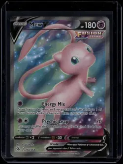 Pokemon TCG Mew V 250/264 Fusion Strike Full Art NM - Image 1