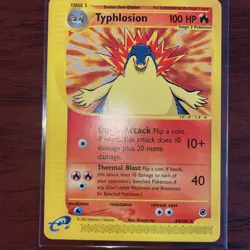 Pokemon TCG Typhlosion 64/165 Expedition Base Set Non-Holo Rare 2002 NM - Image 1