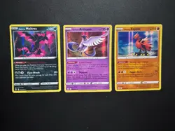 (3) Pokemon Evolving Skies Galarian Collection: Articuno, Zapdos, & Moltres NM - Image 1
