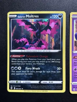 (3) Pokemon Evolving Skies Galarian Collection: Articuno, Zapdos, & Moltres NM - Image 2