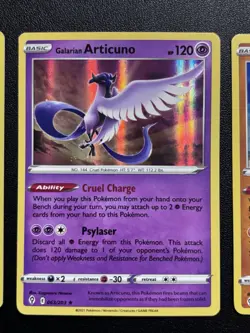 (3) Pokemon Evolving Skies Galarian Collection: Articuno, Zapdos, & Moltres NM - Image 3