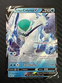 Pokemon TCG Ice Rider Calyrex V Sword & Shield SWSH130 Holo Promo VLP - Image 1
