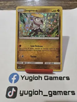 Pokemon Jangmo-o SM40 Black Star Promo Holo Light Played - Image 1