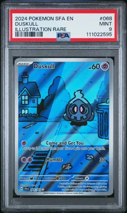 2024 POKEMON SFA EN-SHROUDED FABLE ILLUSTRATION RARE #068 DUSKULL PSA 9 - Image 1