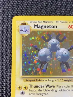 Magneton 9/102 Holo Base Set Rare Unlimited Pokemon TCG - Image 2