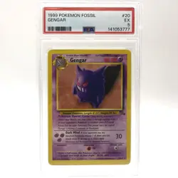 1999 POKEMON FOSSIL #20 GENGAR PSA 5 - Image 1