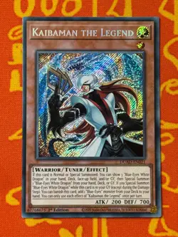 YUGIOH KAIBAMAN THE LEGEND SECRET RARE 1ST EDITION NM DUAD-EN021 - Image 1