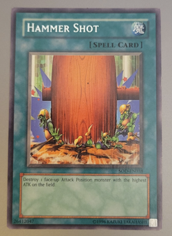 Yu-Gi-Oh Hammer Shot Rare SOD-EN038 Nm - Image 1