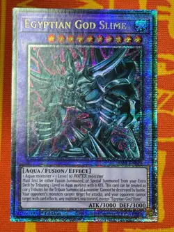 YUGIOH EGYPTIAN GOD SLIME QUARTER CENTURY SECRET RARE 1ST NEAR MINT RA01-EN029 - Image 1