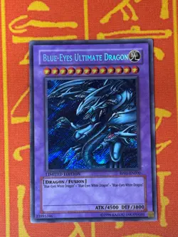YUGIOH BLUE-EYES ULTIMATE DRAGON SECRET RARE EXCELLENT RP01-EN000 - Image 5