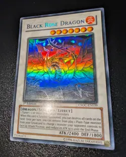 YUGIOH Black Rose Dragon CSOC-EN039 Ghost Rare 1st Edition MP ENGLISH - Image 1