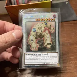 Yugioh Colossal Fighter RA03-EN200 1st Edition Platinum Secret Rare NM - Image 1