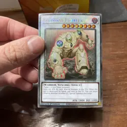 Yugioh Colossal Fighter RA03-EN200 1st Edition Platinum Secret Rare NM - Image 2