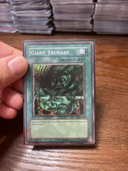 Yu-Gi-Oh Giant Trunade MRL-048 Super Rare Original Print MP/Small Crease - Image 1