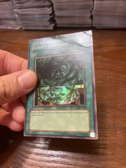Yu-Gi-Oh Giant Trunade MRL-048 Super Rare Original Print MP/Small Crease - Image 3