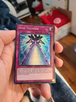 Yugioh Iron Thunder MP25-EN058 1st Prismatic Secret Rare - Image 1