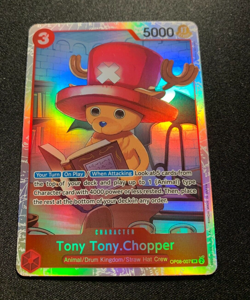 ONE PIECE Two Legends TONY TONY CHOPPER Super Rare SR #OP08-007 ENGLISH CCG - Image 1