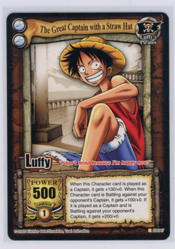 The Great Captain With A Straw Hat VINTAGE LUFFY One Piece 2005 Non-Foil NM - Image 1