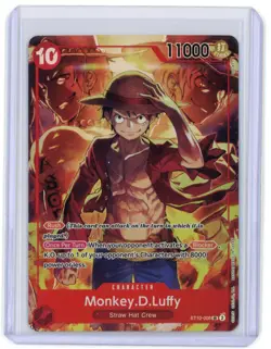 One Piece TCG Monkey D Luffy ST10-006 SR Treasure Booster Set Promo - Image 1
