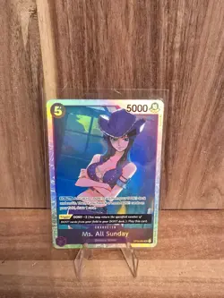 One Piece Tcg Ms. All Sunday Op04-064 Super Rare Eng Nm - Image 1