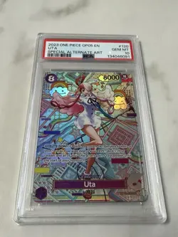 2023 One Piece Uta OP02-120 Special Alternate Art PSA 10 Gem Mint - Image 1