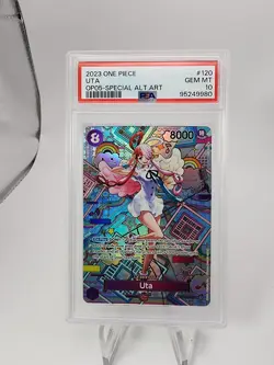2023 One Piece Uta OP02-120 Special Alternate Art PSA 10 Gem Mint - Image 1