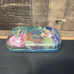 Pokemon Kanto Friends Mini Tins Eevee EMPTY - NO PACKS - Includes card & coin! - Image 3