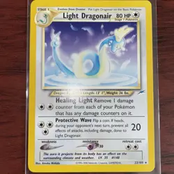 Pokemon TCG Light Dragonair Neo Destiny 22/105 Non-Holo Rare Card NM - Image 1