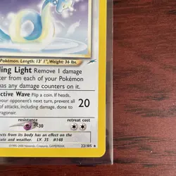 Pokemon TCG Light Dragonair Neo Destiny 22/105 Non-Holo Rare Card NM - Image 5