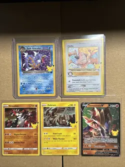 Pokemon Celebrations Card Lot - Dark Gyarados Cleffa Zamazenta Groudon Zekrom - Image 1